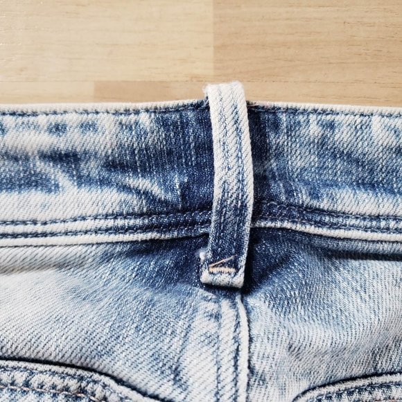 &sqin Brand distressed look/acid wash denim skinny jeans, mild stretch, size 27" - Picture 6 of 9